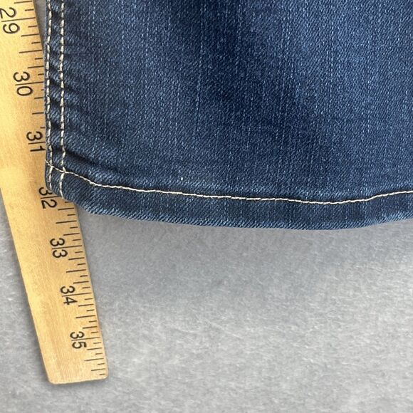 Wrangler Jeans Womens 15 / 16 32" Blue Denim Booty Up Technology Bootcut 10MWZBR - Picture 11 of 13